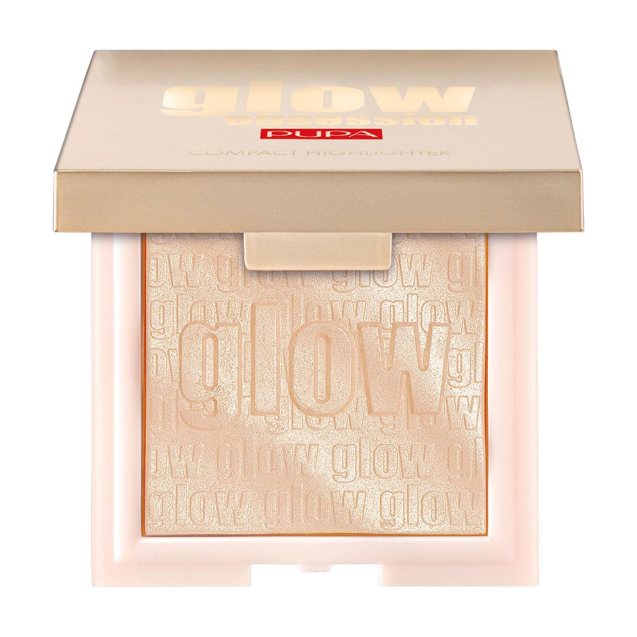 Компактний хайлайтер для обличчя Pupa Glow Obsession Compact Highlighter 100 Light Gold, 6 г
